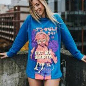 NWT BibiSama Eat My Shorts Sweatshirt